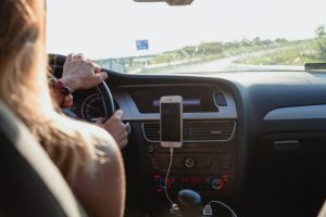 student driver taking driver education